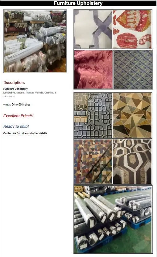 Furniture Upholstery